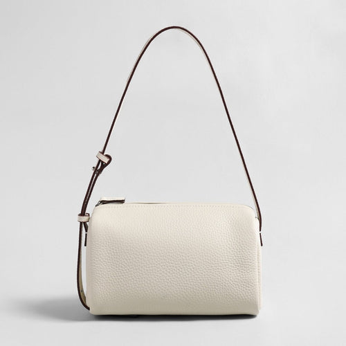 Bolsa Cilindro Transversal em Couro Granulado Premium | G Store